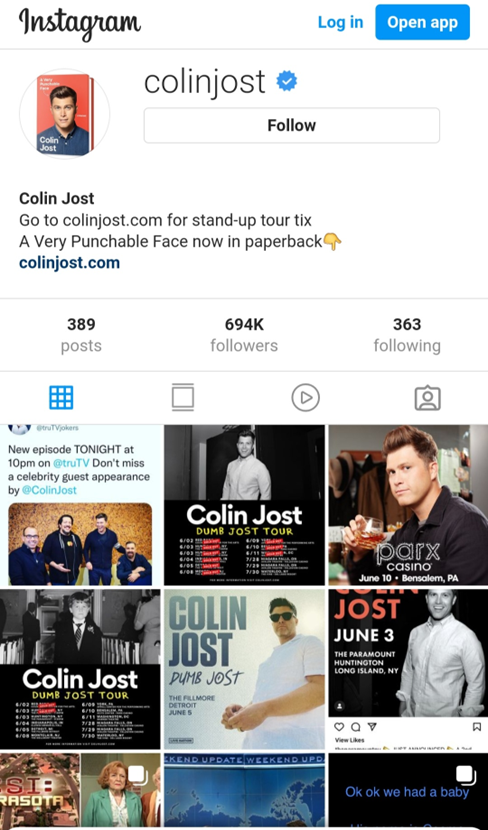 Colin Jost Instagram