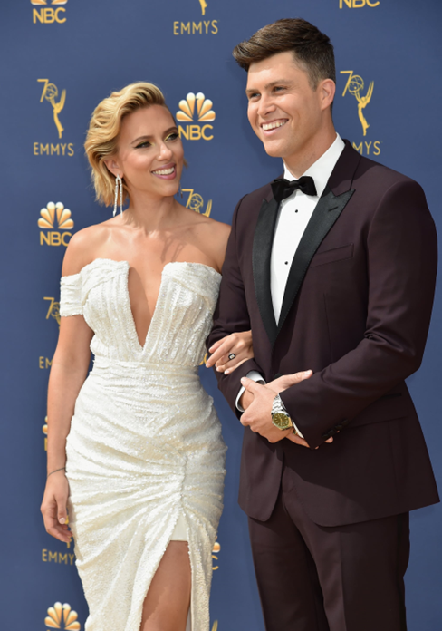 Colin Jost and his Wife