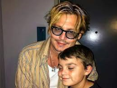 Jack Depp with his Father