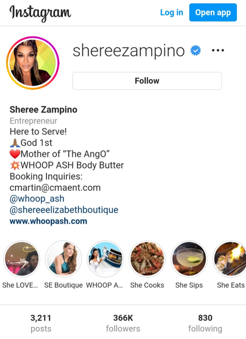 Sheree Zampino Instagram