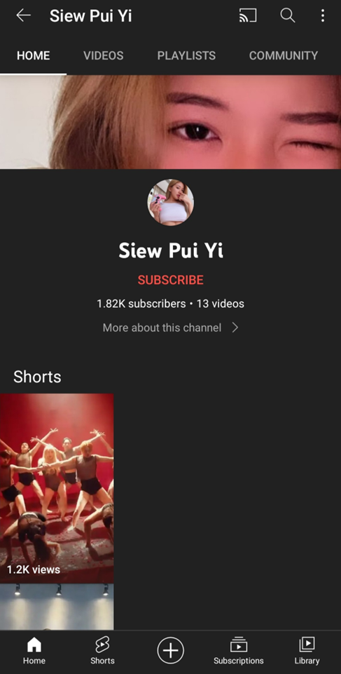 Siew Pui Yi Youtube 