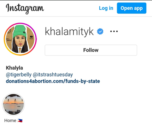 Khalyla Kuhn Instagram
