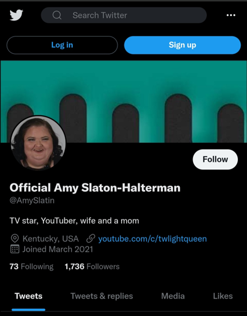 Amy Slaton Twitter