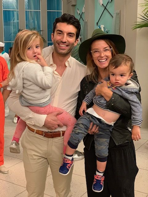 Justin Baldoni with his family