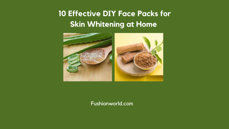 Face Packs for Skin Whitening at Home 