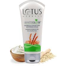 Lotus White Glow Oatmeal And Yogurt Skin Whitening Scrub (Dry & Sensitive)