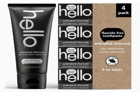 Hello, Oral Care Activated Charcoal Toothpaste 