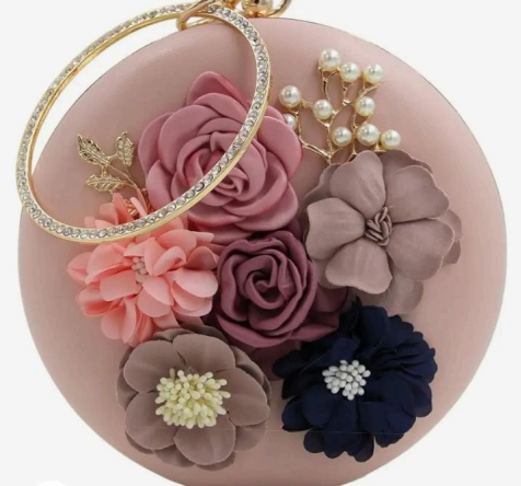 Natural Vibes: INOVERA Floral Round Clutch Purse Bag 