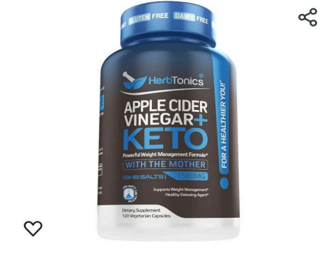 Herby Pills: Herbtonics Apple Cider Vinegar Plus Keto Capsules 